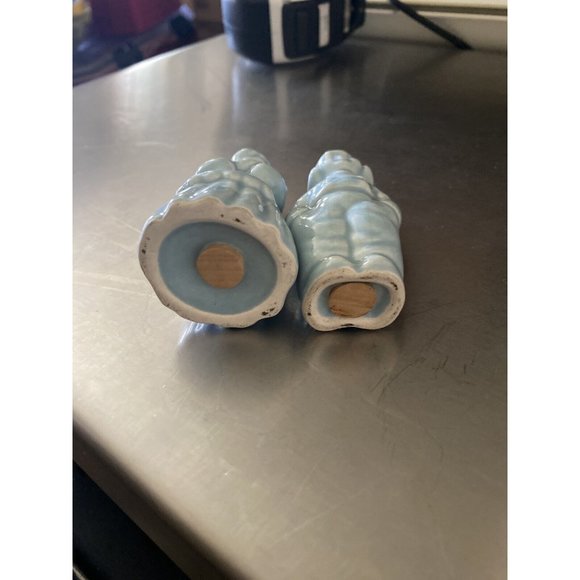 Powder Blue Dutch Boy Girl Salt Pepper Shakers, Fisherman's Wharf San Francisco - Picture 6 of 6